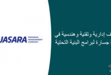وظائف إدارية وتقنية وهندسية في شركة جسارة لبرامج البنية التحتية 220x150 - طرح فرصة لطلاب المرحلة الثانوية للالتحاق ببرنامج التدريب الصيفي وبرنامج طموح في أرامكو السعودية