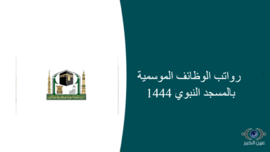 رواتب الوظائف الموسمية بالمسجد النبوي 1444